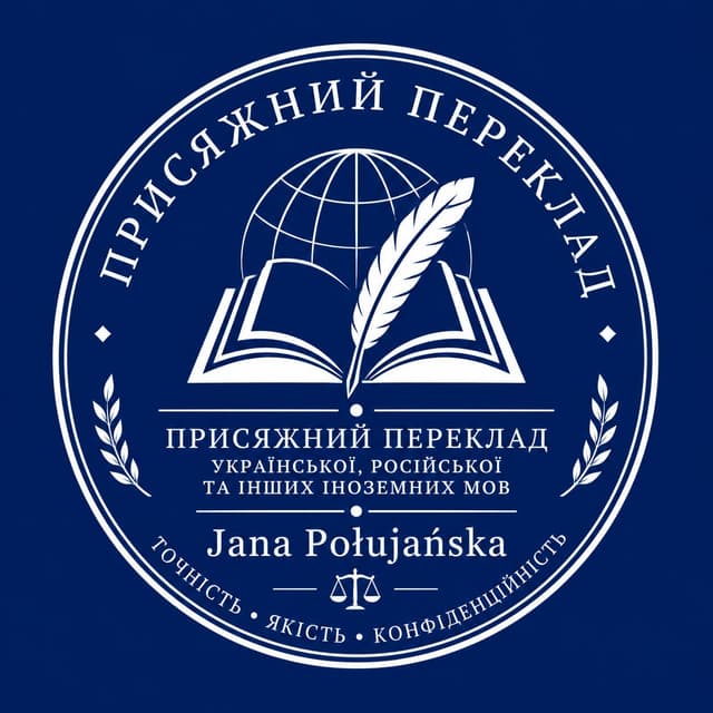 Biuro Tłumaczeń Jana Połujańska logo